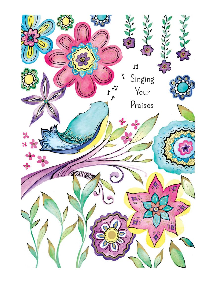 Singing Praises Congratulations Card