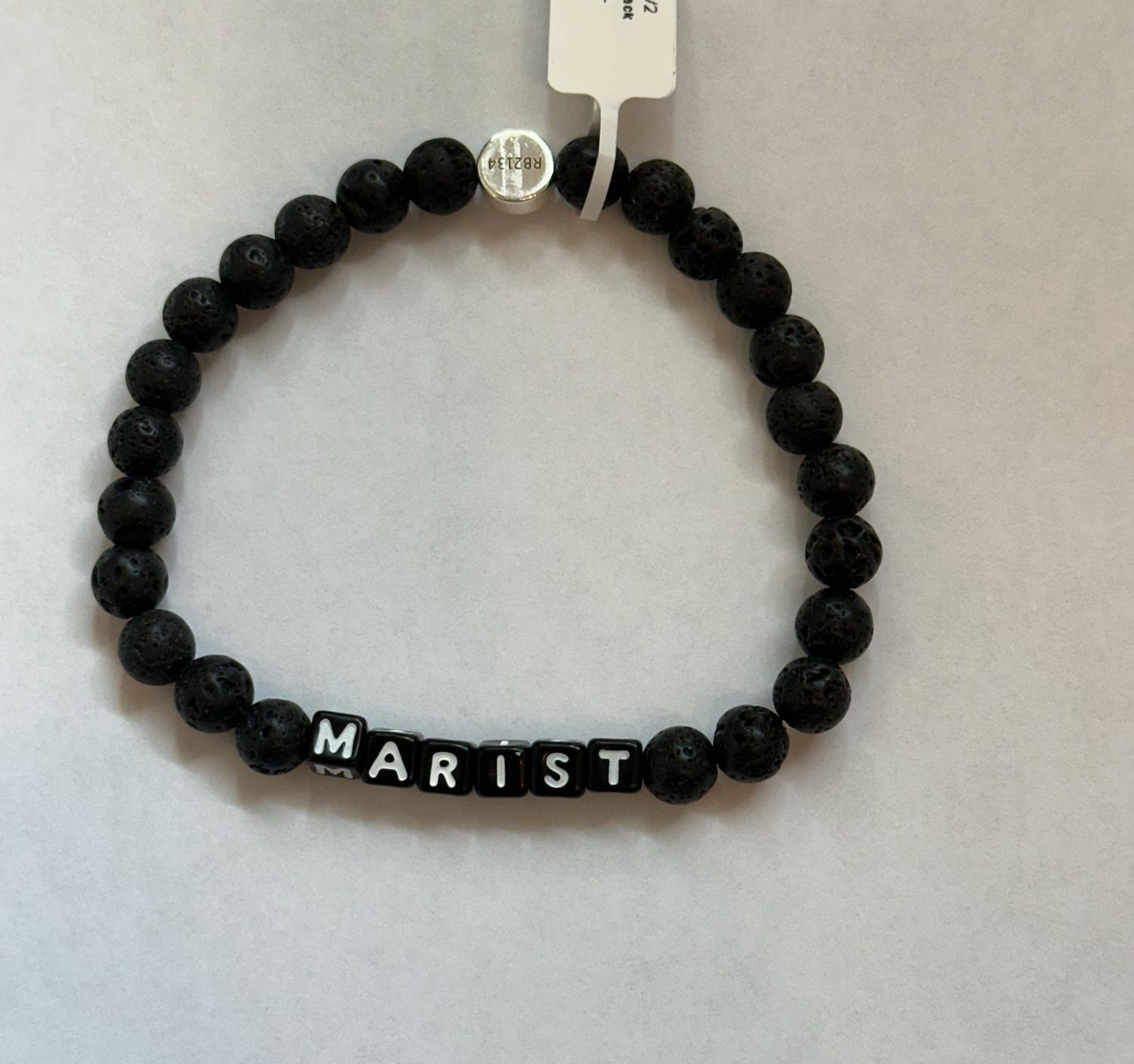 Marist 6mm Lava Stone Bracelet