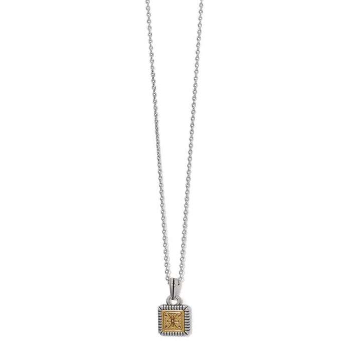 Mosaic Two Tone Mini Tile Necklace