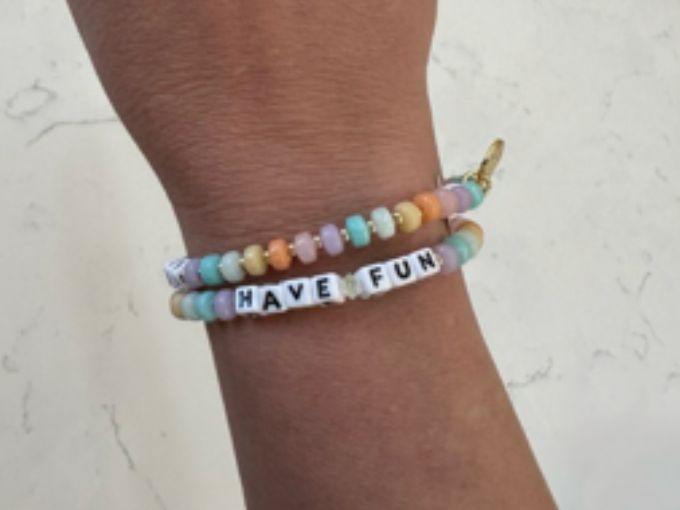 Have Fun Rainbow Little Words Project Bracelet