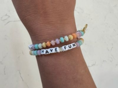 Have Fun Rainbow Little Words Project Bracelet