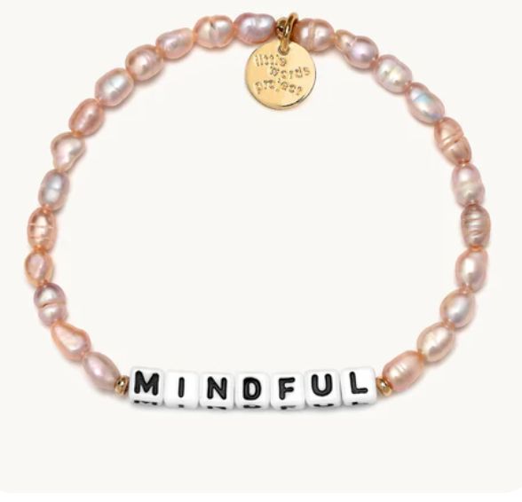 Mindful Freshwater Pearl Little Words Project Bracelet