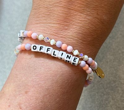 Offline Pink Little Words Project Bracelet