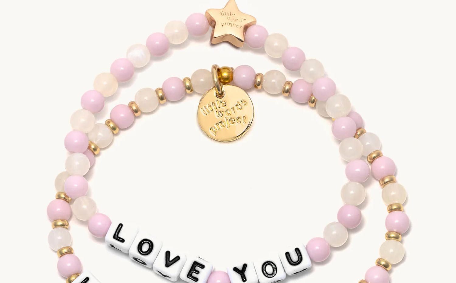 Love You Pink Pepper Little Words Project Bracelet