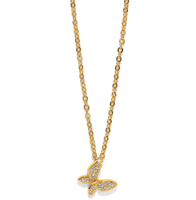 Gold Enchanting Butterfly Necklace
