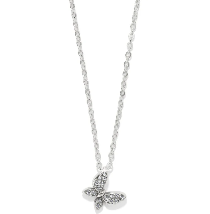 Silver Enchanting Butterfly Necklace