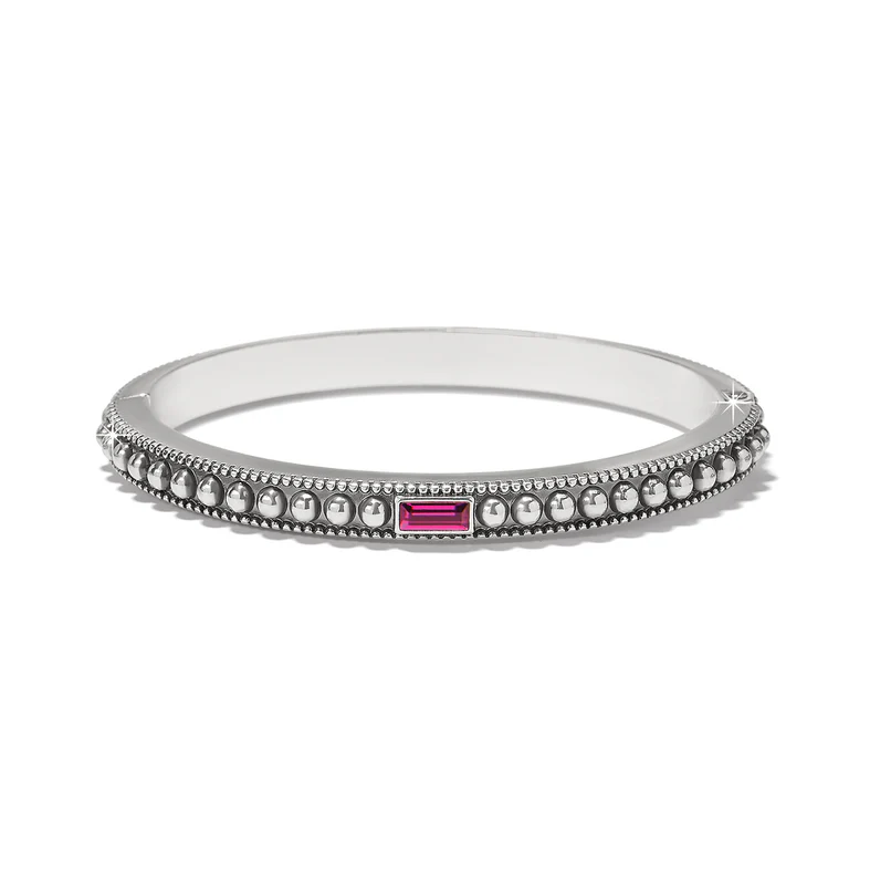Pretty Tough Gem Hinged Bangle