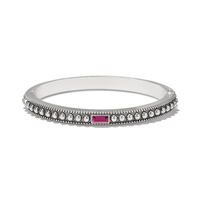 Pretty Tough Gem Hinged Bangle