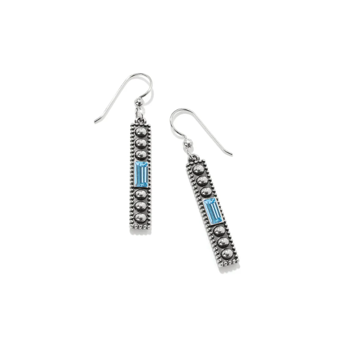 Aqua Pretty Tough Gem French Wire Earrings