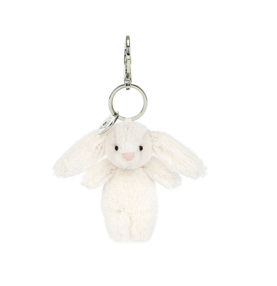 Jellycat Bashful Bunny Cream bag charm plush accessory at our boutique in Poughkeepsie NY

