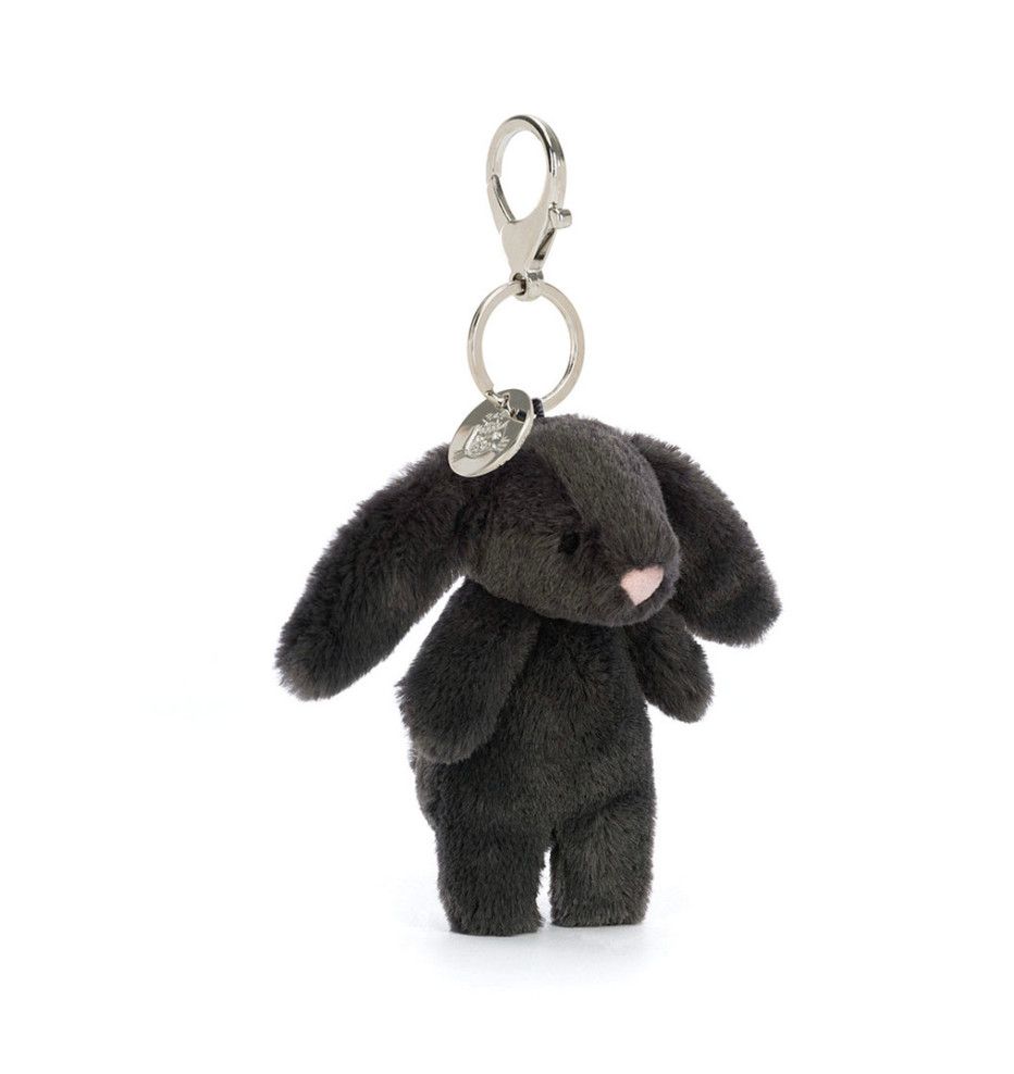 Jellycat Bashful Bunny Inky bag charm plush accessory at our boutique in Poughkeepsie NY
