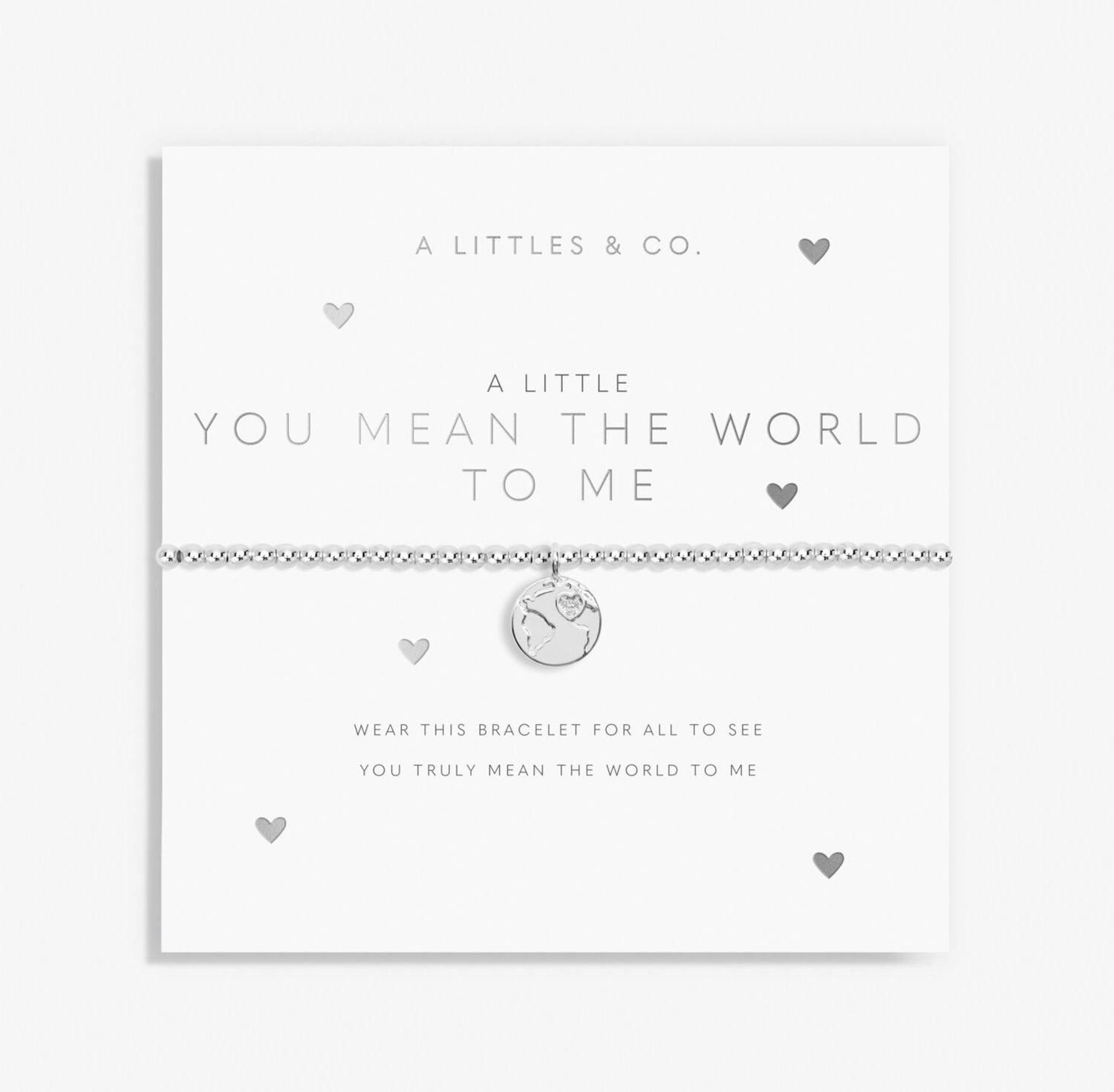 A Little &#39;You Mean The World To Me&#39; Bracelet