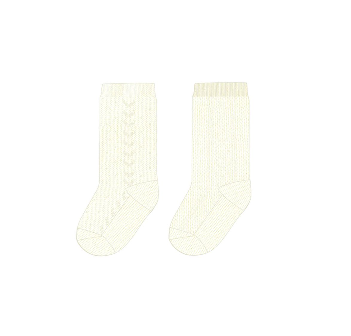 Crude Cream Fancy Socks