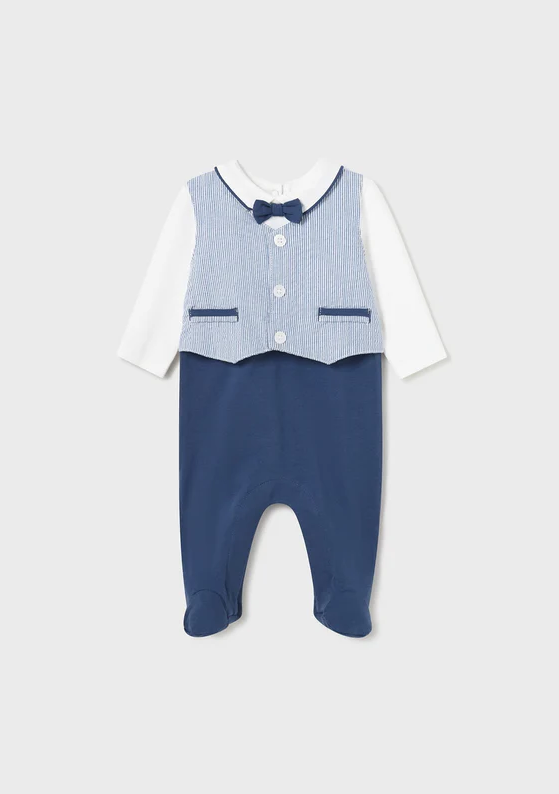 Cerulean Blue Suit Romper