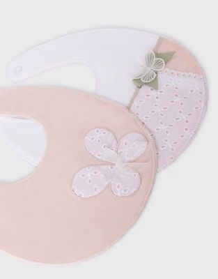 Pink Butterfly Bib