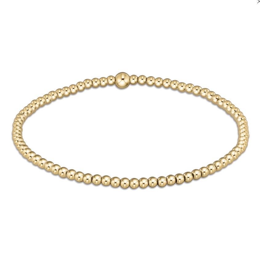 Classic Gold Bracelet, Size: 2.5mm