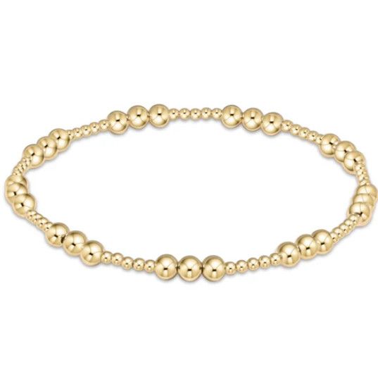 Classic Joy Pattern Bead Bracelet, Size: 4mm