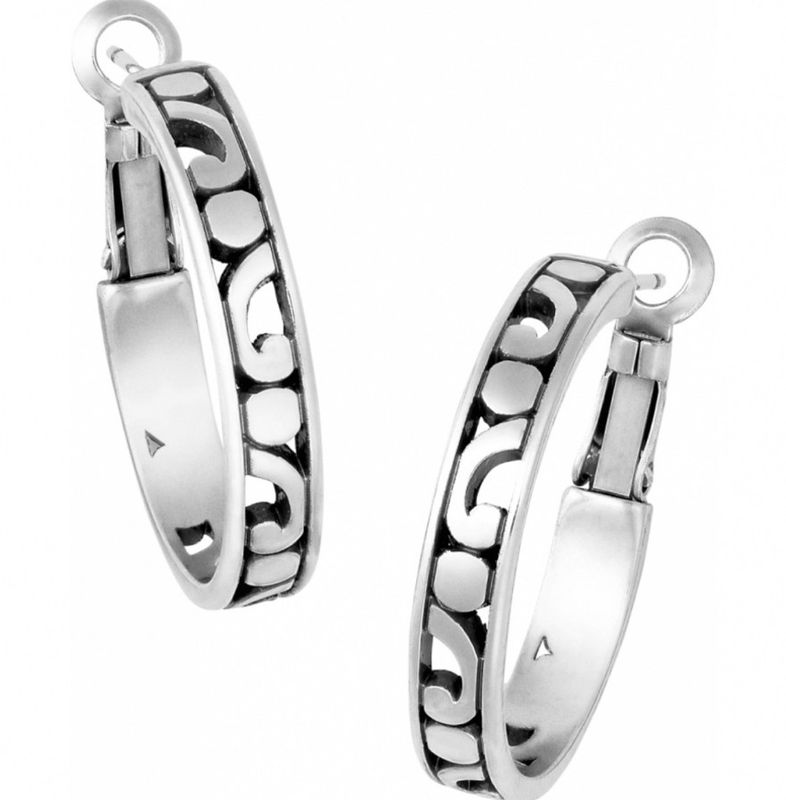 Silver Contempo Small Hoop Earrings