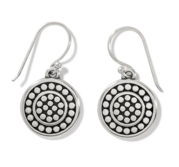 Pebble Round Reversible French Wire Earrings
