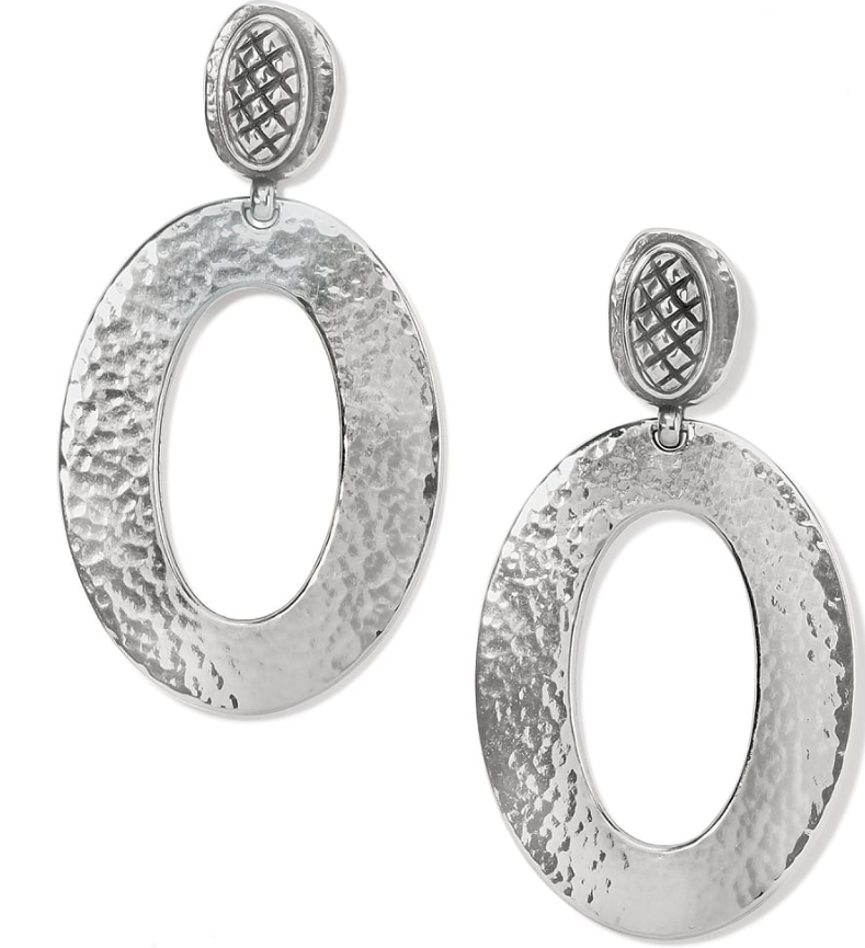 Ferrara Artisan Drop Earrings Silver