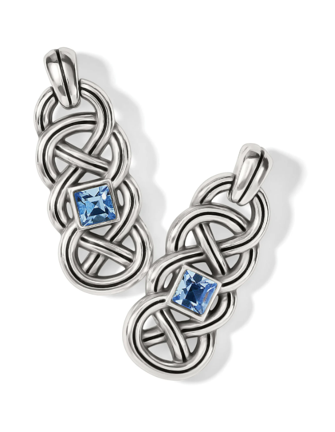Interlok Luster Blue Earrings