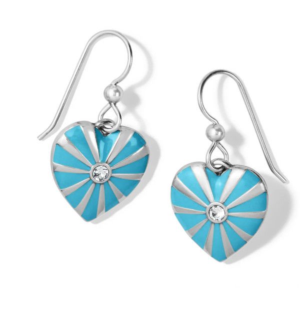 Sunray Heart French Wire Earring