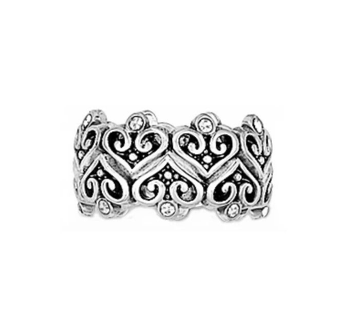 Alcazar Heart Ring, Size: 5