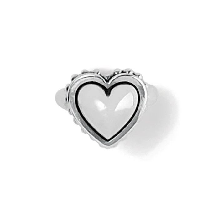 Pretty Tough Bold Heart Ring, Size: 7