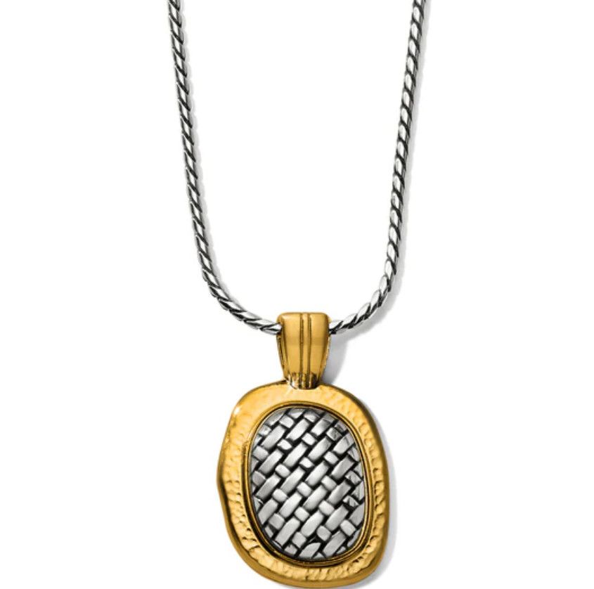 Ferrara Artisan Two Tone Pendant Necklace