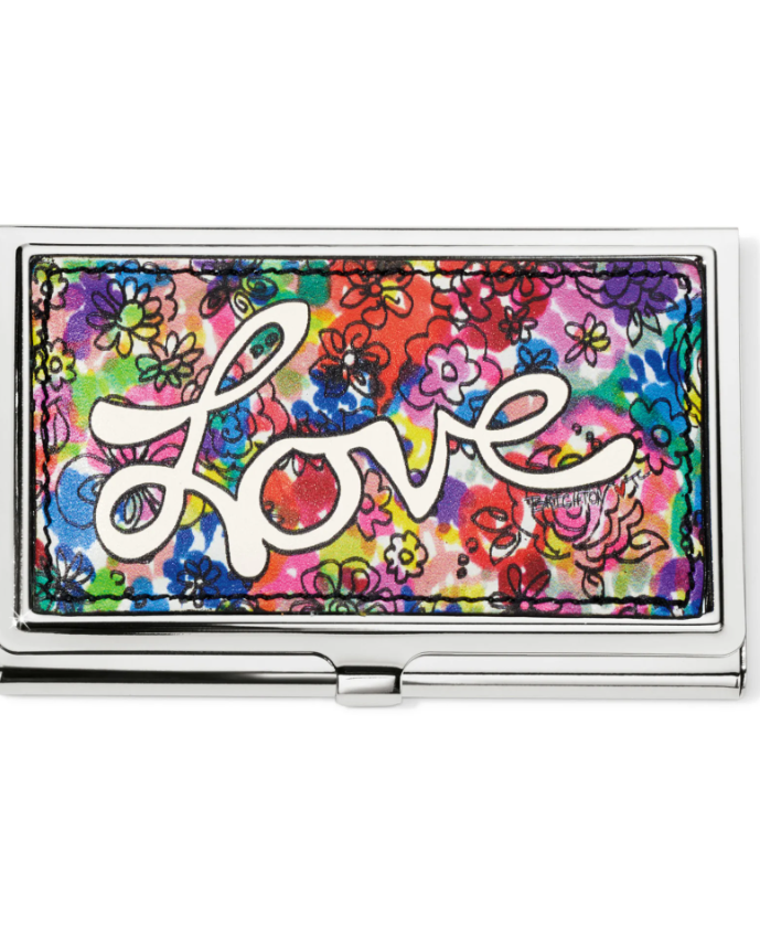 Multi Love Bouquet Metal Card Case