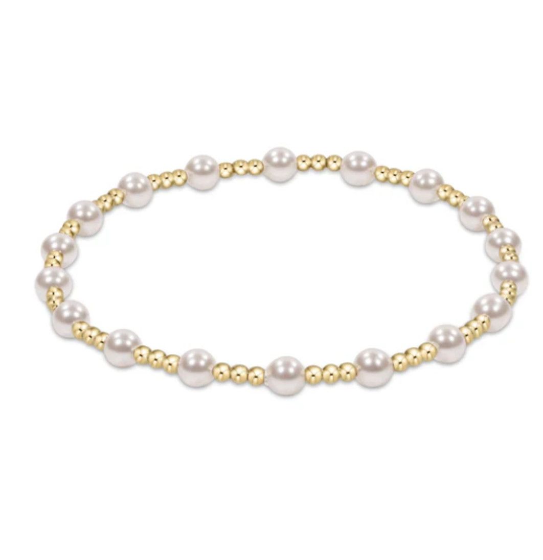 Extends 4mm Pearl Classic Sincerity Bracelet