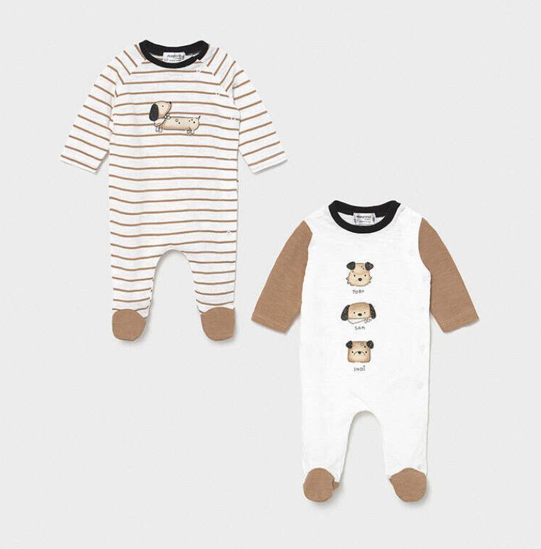 Caramel Puppy Onesie, Size: 1-2 MO