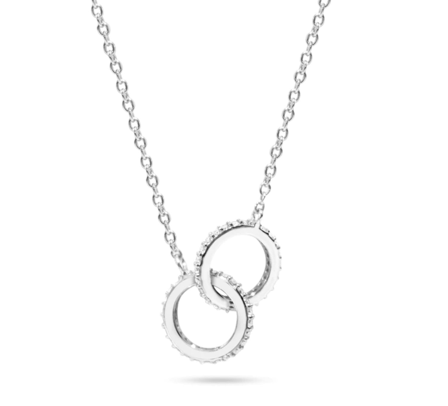 PAVÉ LINK NECKLACE, Color: Silver