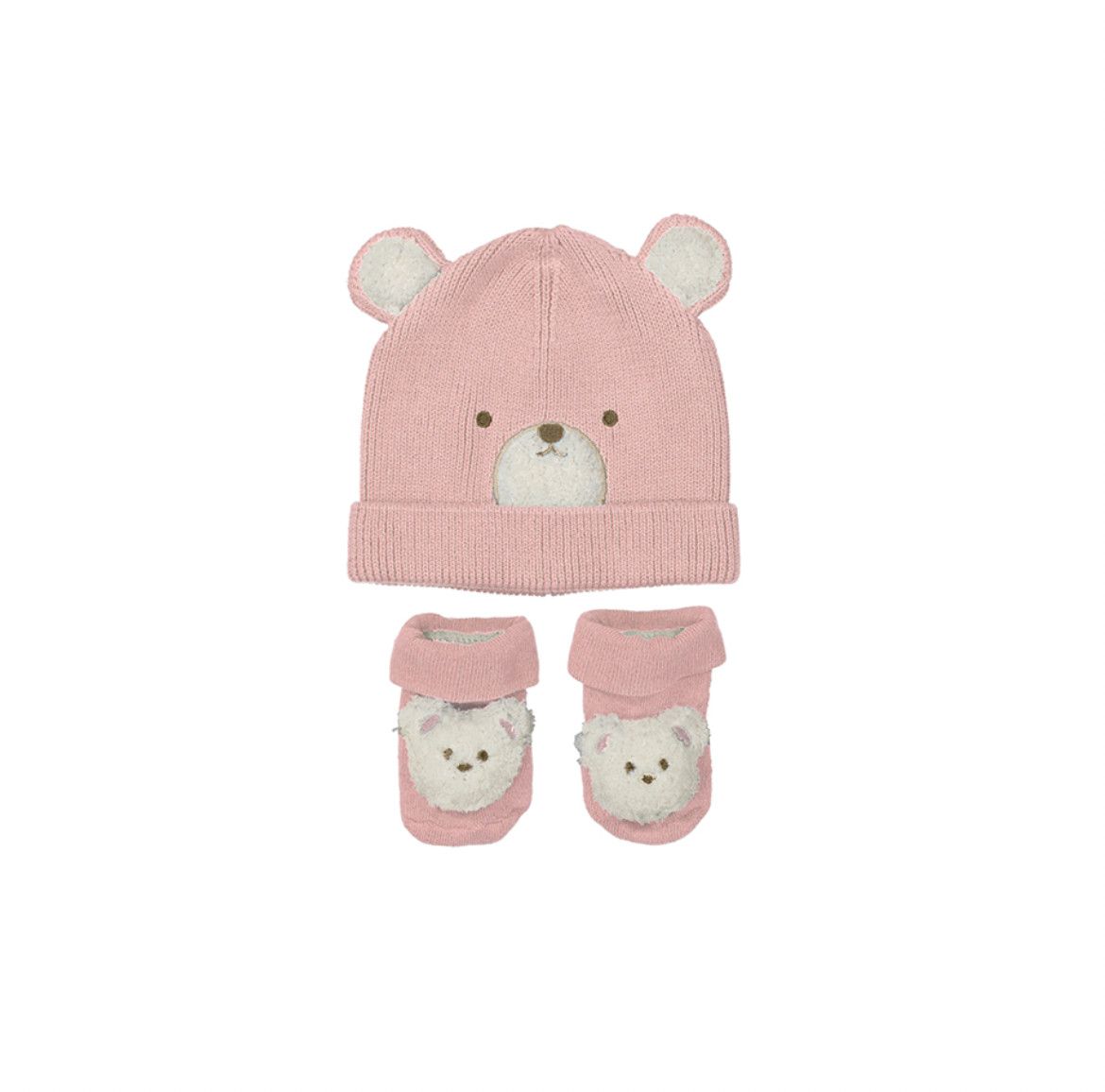 Layette  Bear Hat &amp; Sock Set