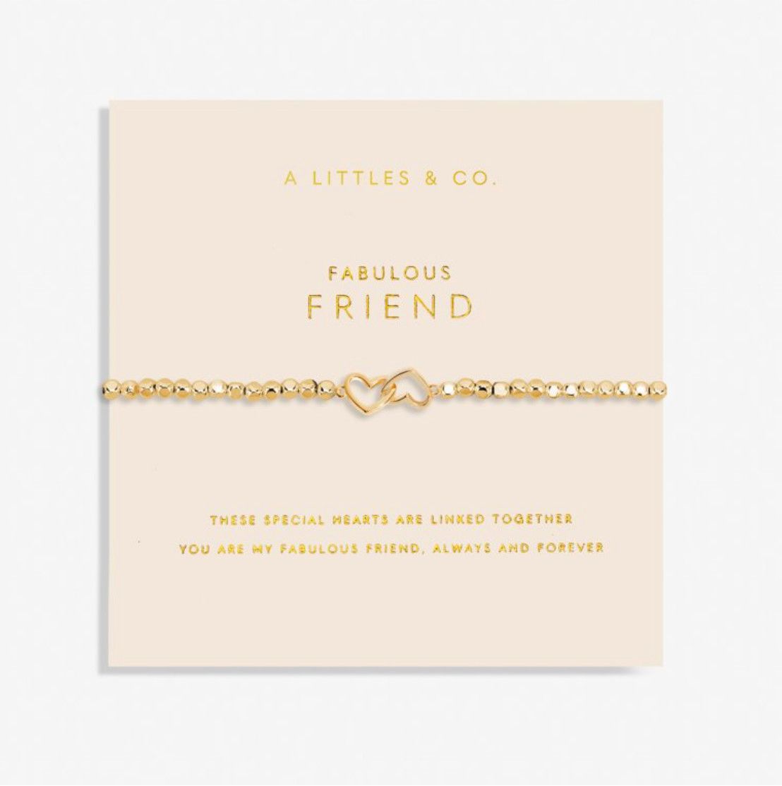 A Little &#39;Fabulous Friend&#39; Gold Bracelet