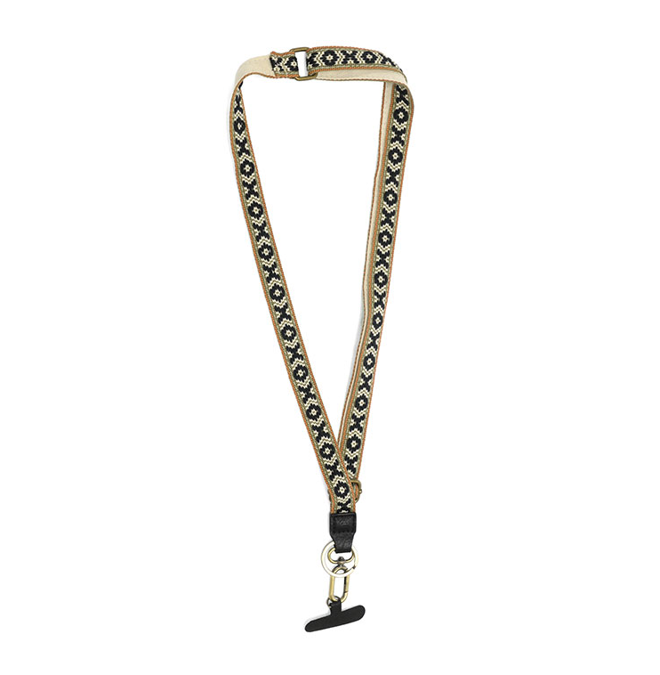 Neutral X’s &amp; O’s Adjustable Lanyard