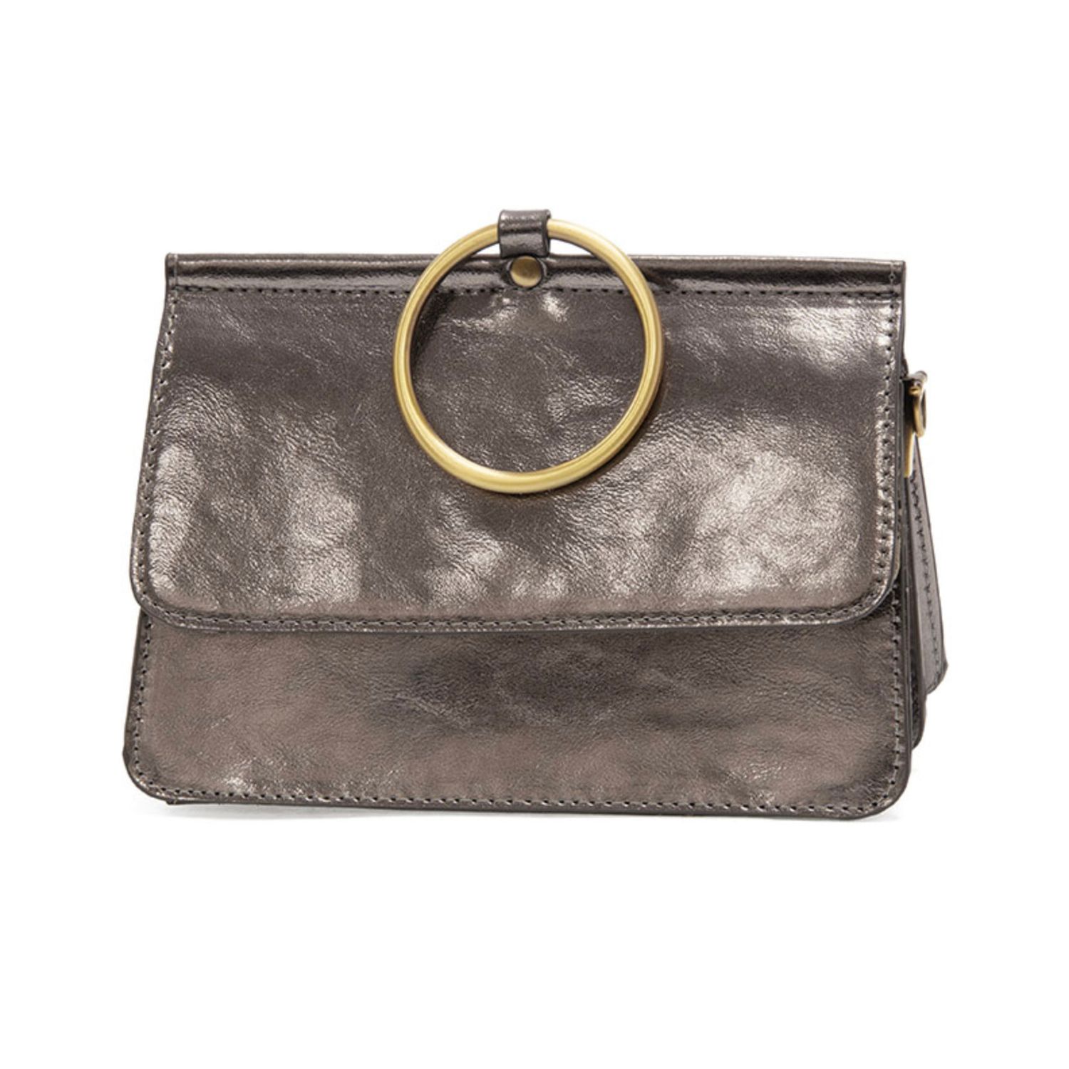 Metal Chrome Liquid Metal Aria Ring Bag