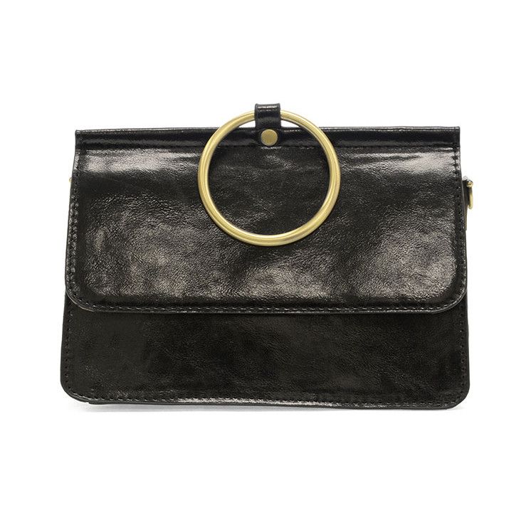 Black Liquid Metal Aria Ring Bag