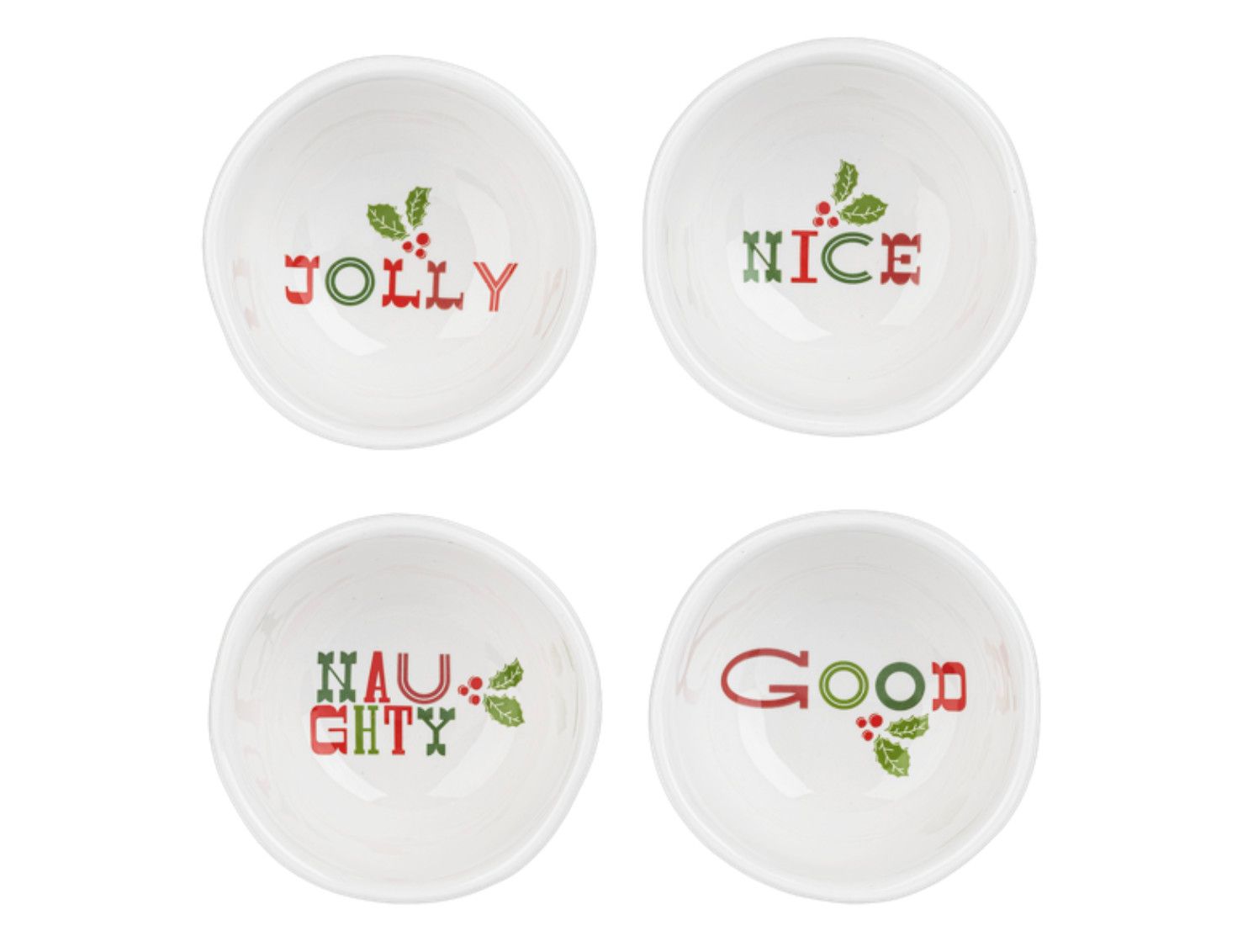 Holiday Tidbit Bowls set of 4