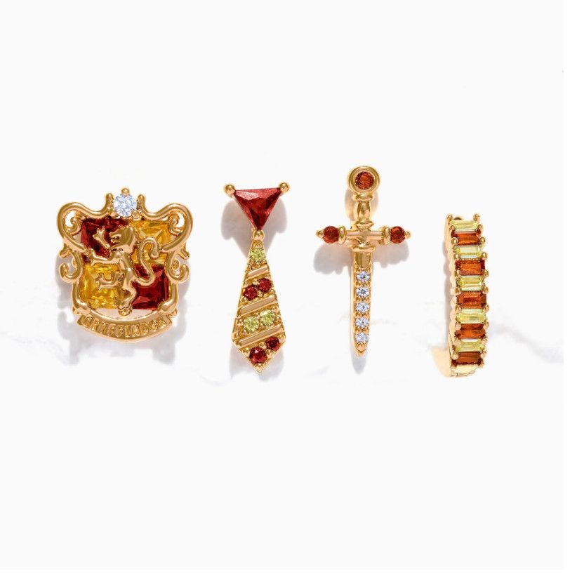 Harry Potter Gryffindor House Earring Set