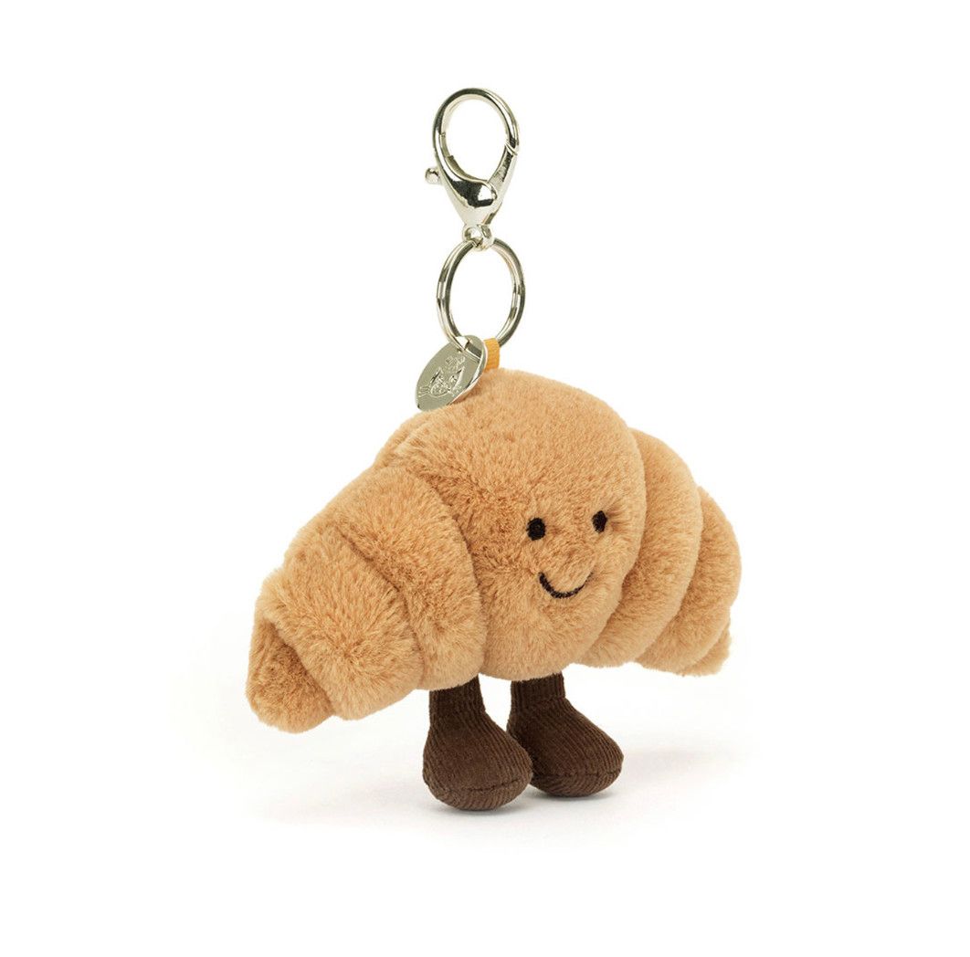 Jellycat Amuseables Croissant bag charm plush accessory at our boutique in Poughkeepsie NY
