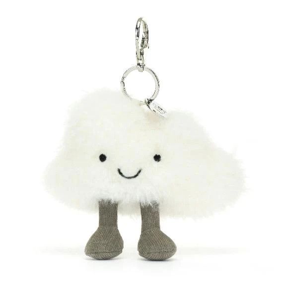 Jellycat Amuseables Cloud bag charm plush accessory at our boutique in Poughkeepsie NY
