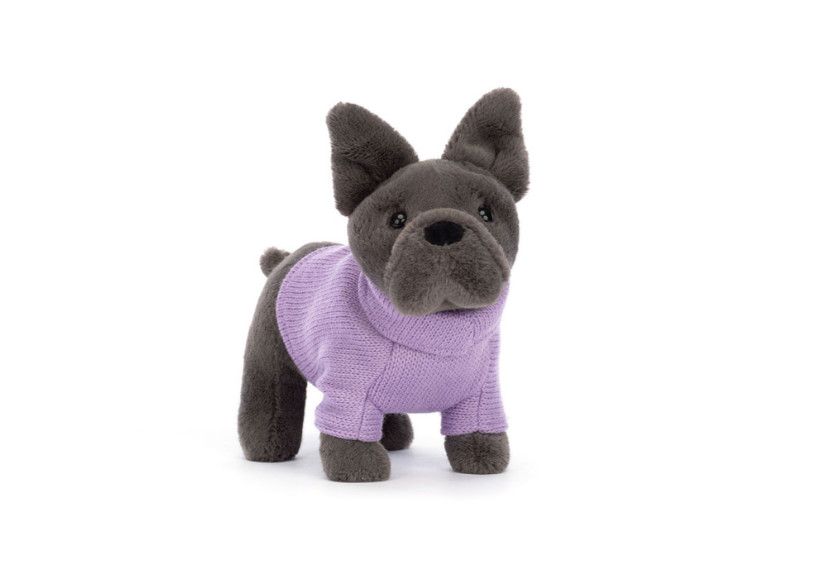 Sweater French Bulldog Purple