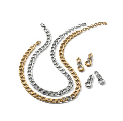 Cleo Pave Link Necklace