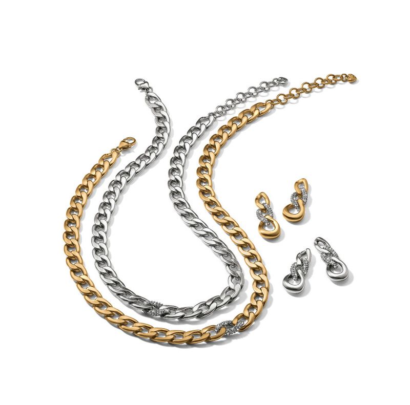 Cleo Pave Link Necklace