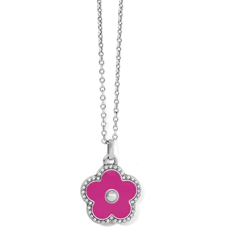Dazzling Love Fuchsia  Flower Necklace