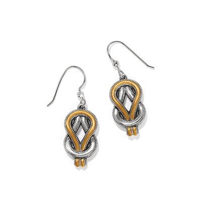 Interlok Harmony Two Tone French Wire Earrings