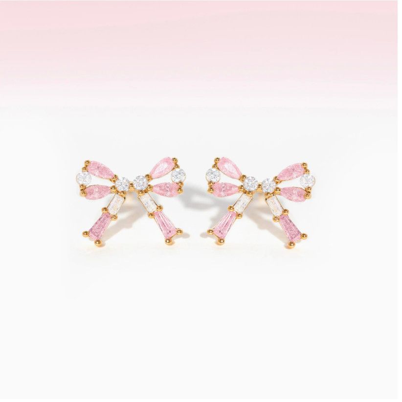 Chassé Bow Studs, Color: Gold