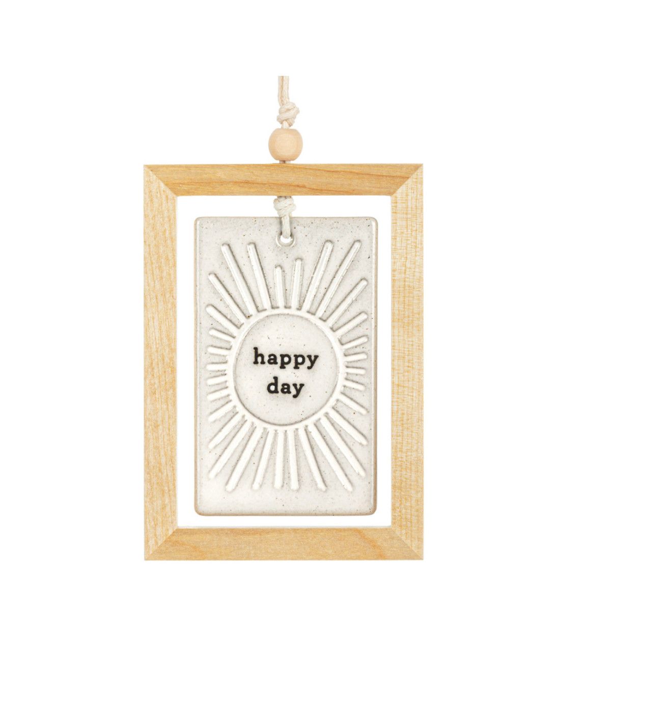 Happy Day Framed Hanging Plaque
