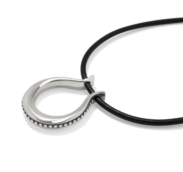 Pretty Tough Arch Leather Necklace